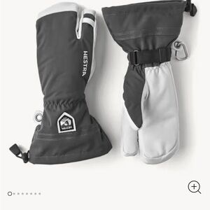 Hestra Army Leather 3 Finger gloves sz 7